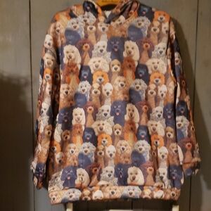 Hooded DOGGIE SWEATSHIRT SIZE LARGE NWOT